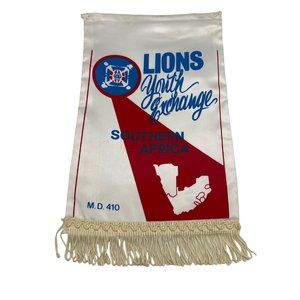Vintage Lions Club International Youth Exchange Banner Southern Africa MD410